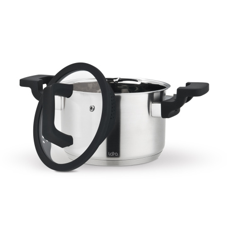 Кастрюля LARA LR02-291 нерж Премиум