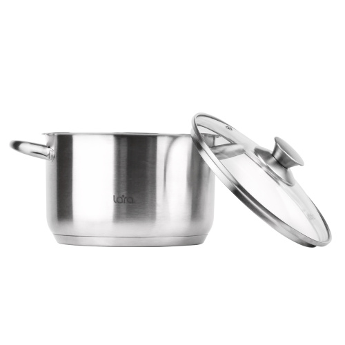 Кастрюля LARA LR02-266 Афина нерж