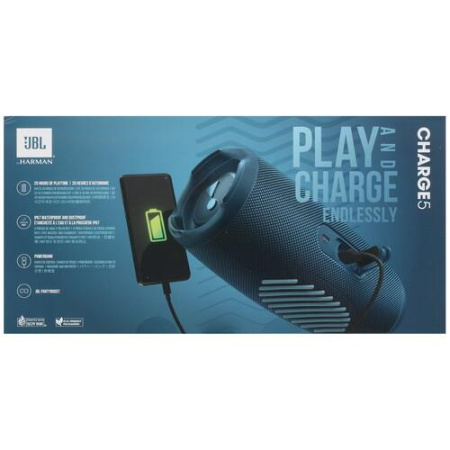 Портативная колонка JBL Charge 5, синий