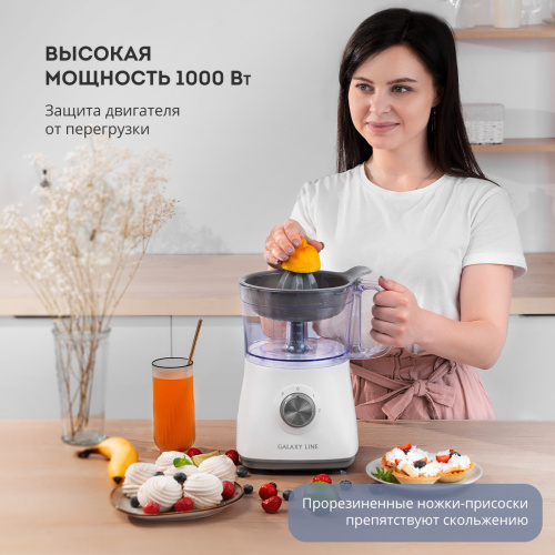 Кухонный комбайн Galaxy GL2312 белый/серый