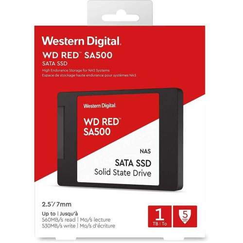 Накопитель SSD WD Original SATA III 1Tb WDS100T1R0A Red SA500 2.5"