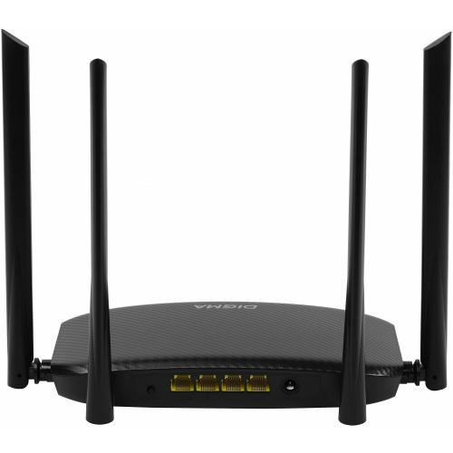 Роутер беспроводной Digma DWR-AC1201 AC1200 10/100BASE-TX черный
