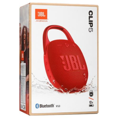 Портативная колонка JBL CLIP 5, красный