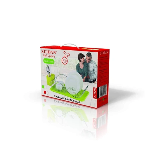 Сушилка для посуды ZEIDAN Z-1170 зеленая