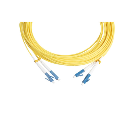 Патч-корд HYPERLINE FC-D2-9-LC/UR-LC/UR-H-10M-LSZH-YL волоконно-оптический 10м