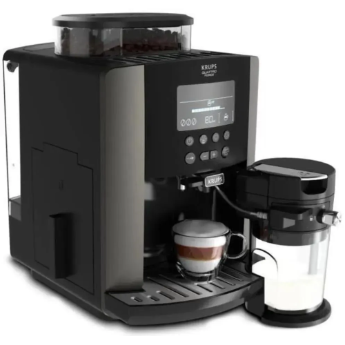 Кофемашина Krups Arabica Latte EA819E10 черный/коричневый