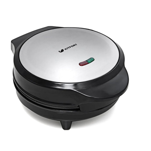 Вафельница Kitfort KT-1617 серебристый/черный