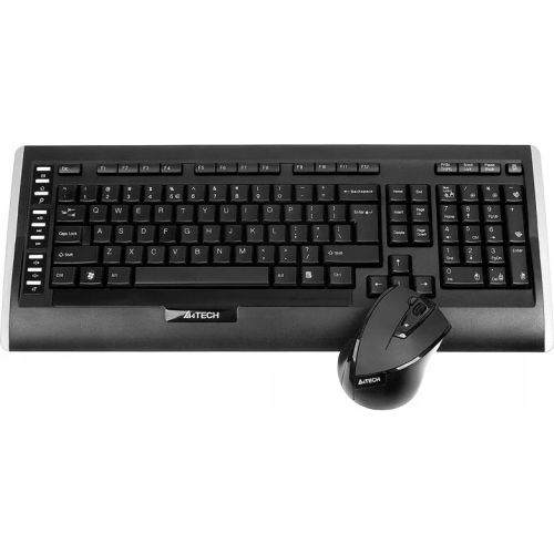 Комплект клавиатура+мышь беспров. A4Tech 9300F black USB