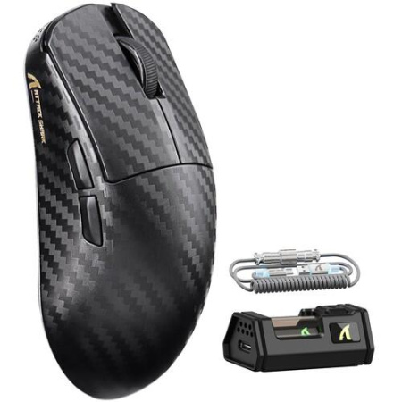 Мышь беспроводная/проводная Attack Shark R11 Ultra [SharkR11UltraWeaveBlack] черный