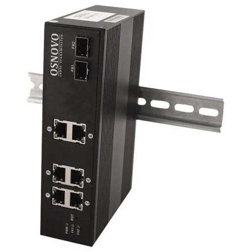 Коммутатор Osnovo SW-70802/I (L2) 10x1Гбит/с 2SFP неуправляемый