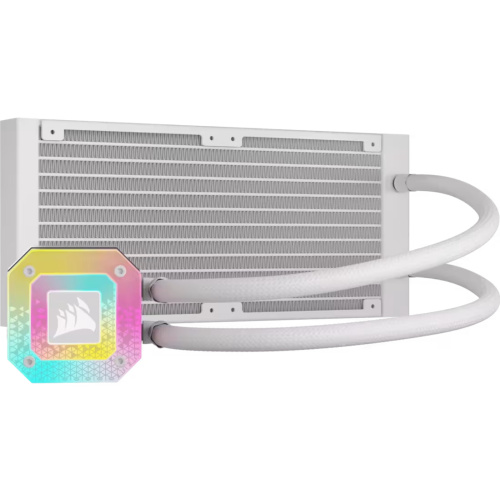 СВО Corsair iCUE H100i Elite Capellix XT (CW-9060072-WW) (240mm, White, RGB/ Fans 2x120mm, 65.57CFM)