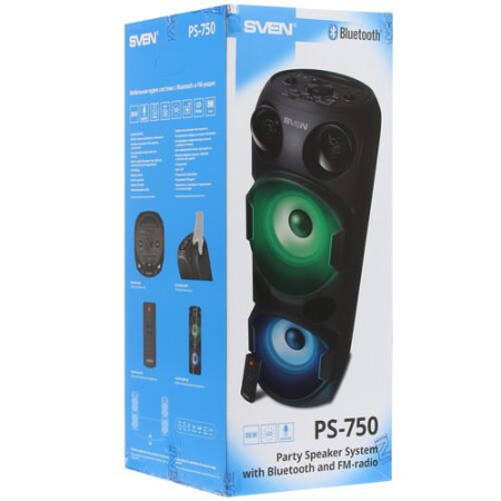Портативная аудиосистема SVEN PS-750, черный