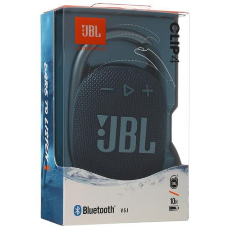 Портативная колонка JBL CLIP 4, синий