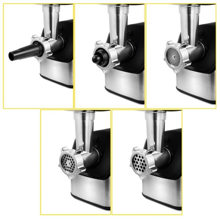 Мясорубка Kitfort КТ-2103 серебристый/черный