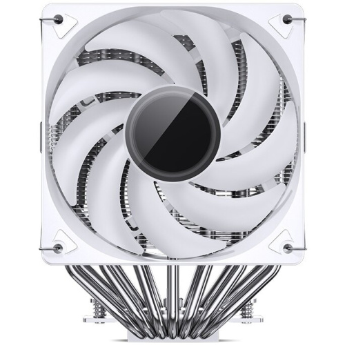 Кулер JONSBO CR-3000 ARGB White LGA20XX/1700/1200/115X/AM5/AM4 (TDP 260W, PWM, 2 x 120mm Black Fan, 7 тепловых трубок, медная база, белый)