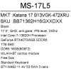 17.3" Ноутбук MSI Katana 17 B13VGK-472XRU черный