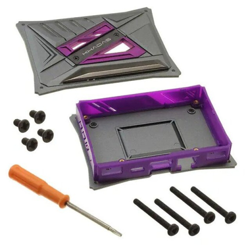 Корпус Khadas KCS-P-001 DIY Case Purple VIMs DIY Case, Purple Color, with heavy metal plate