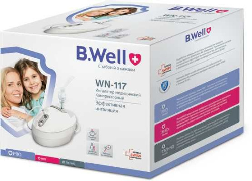 Ингалятор компрессорный B.Well WN-117 белый
