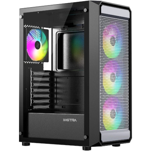 Корпус XASTRA A403 4ARGB Black (A403-4FC12A) ATX/Mesh tempered glass 4x120mm ARGB PWM fans