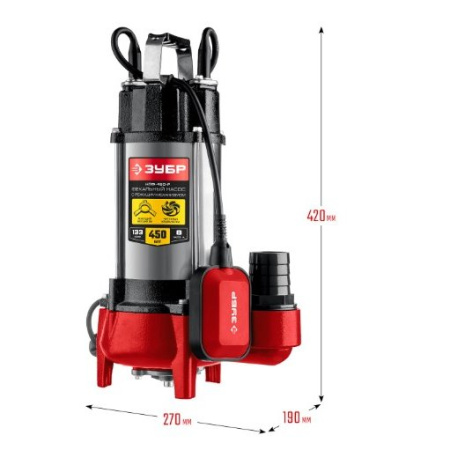 Насос ЗУБР НПФ-450-Р