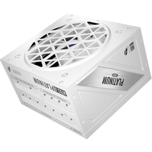 Блок питания 1STPLAYER NGDP Platinum 1000W White (HA-1000BA3-WH) / ATX3.0, APFC, 80 PLUS Platinum, LLC+DC-DC, 120mm fan, full modular