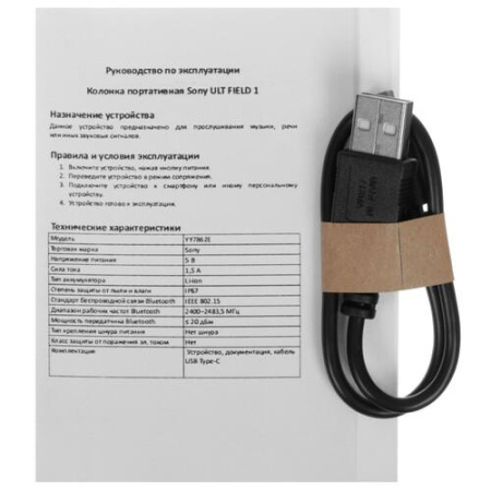 Портативная колонка Sony ULT FIELD 1, черный