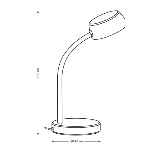 Светильник Gauss GT6011 на подставке белый 8Вт