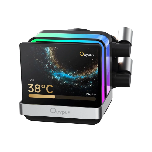 Вентилятор Ocypus Sigma L24 Pro BK, 240mm, LCD Pump, 2x120mm FDB fans, LGA115X/1200/1700/18XX, AM4/AM5