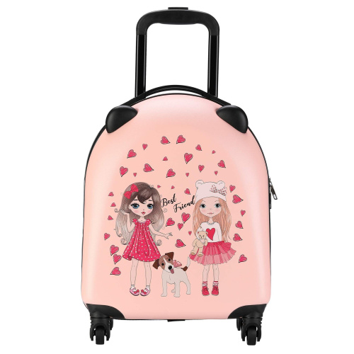 Чемодан детский LATS 691 Лучшие подруги розовый