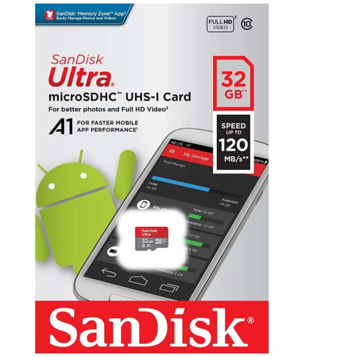 Карта памяти SANDISK (SDSQUA4-032G-GN6MN) MICRO SDHC 32GB UHS-I
