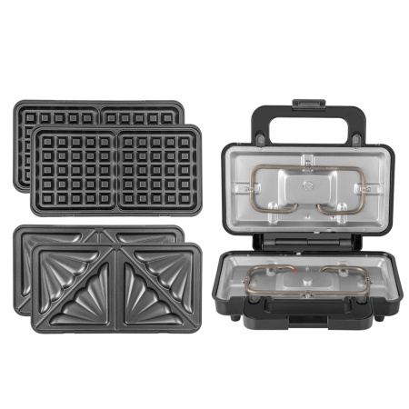 Вафельница Endever Skyline WM-25 черный/стальной