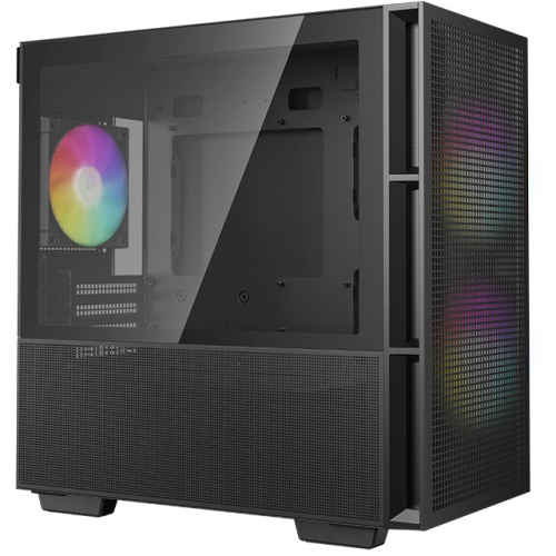 Корпус Deepcool CH360 black (R-CH360-BKAPE3-G-1) MiniTower (mATX, без БП, ARGB, USB3.2 Type-A + USB3.2 Type-C)