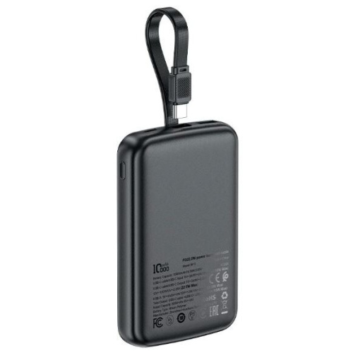Внешний аккумулятор ACEFAST AF-M13-BK PD 22.5W Power Bank With Cable 10000Mah Black