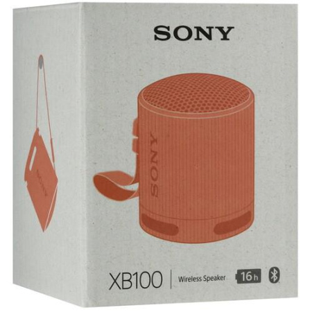 Портативная колонка Sony SRS-XB100, оранжевый