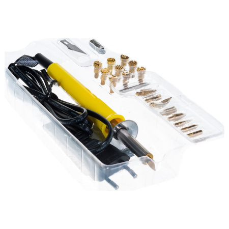 Выжигатель-ручка STAYER Professional 45227 3в1 с набором насадок 20 шт