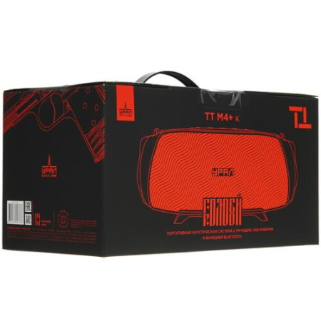 Портативная колонка Урал ТТ М-4+, красный