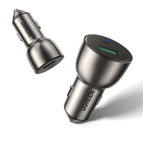 АЗУ UGREEN CD213 (10144) QC 3.0+QC 3.0 Dual USB-A 36W Fast Car Charger dark blue