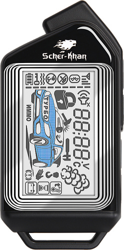 Автосигнализация Scher-Khan SCKH-M20-1.0 с обратной связью + дист. запуск брелок с ЖК дисплеем