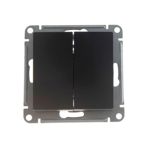 Переключатель Schneider Electric AtlasDesign ATN001065 2-клавишный, Карбон