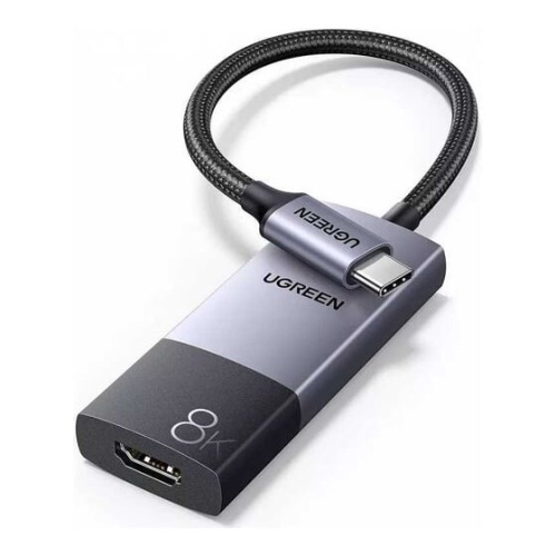 Адаптер UGREEN CM675 (55330) Unidirectional U-C to HDMI 4K 60Hz with 100W PD Fast Charging Adapter 2m Gray