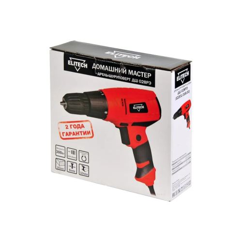 Шуруповерт ELITECH ДМ ДШ 028РЭ (E2201.018.00)