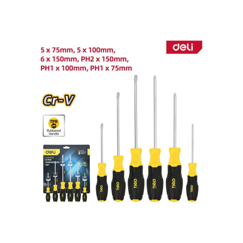 Набор отверток Deli DL630006N 6шт