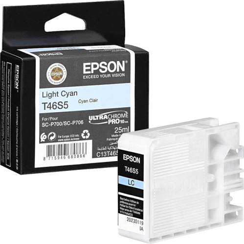 Картридж Epson T46S5 C13T46S500 светло-голубой для SC-P700