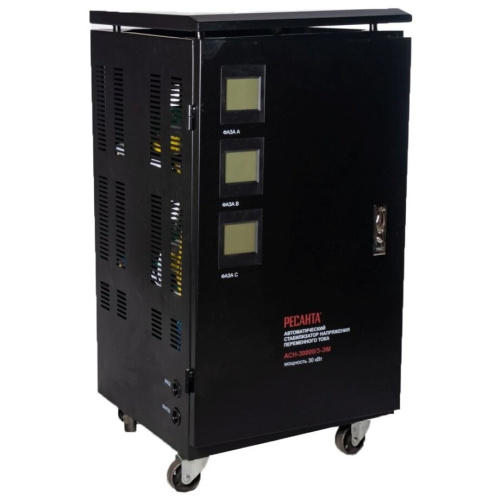 Стабилизатор напряжения Ресанта ACH-30000/3-ЭМ серый