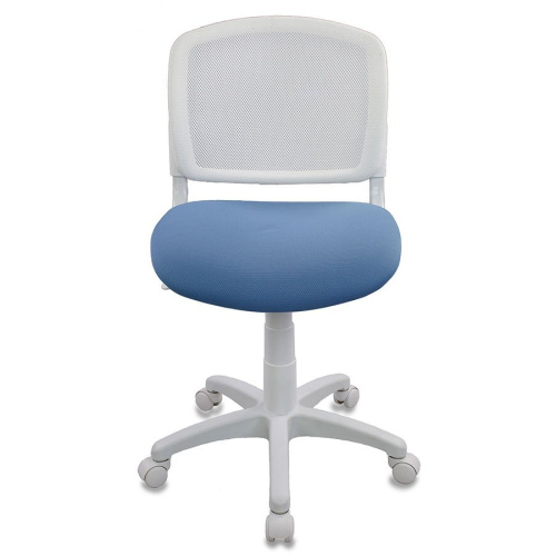 Кресло детское Бюрократ CH-W296NX/26-24 спинка сетка белый TW-15 сиденье голубой 26-24