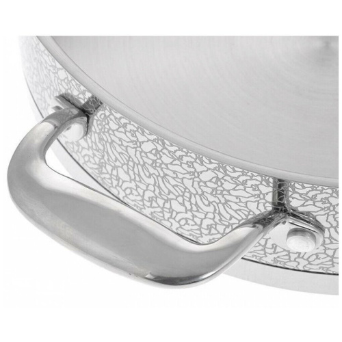 Сотейник RONDELL Vintage RDA-353 с крышкой, серебристый