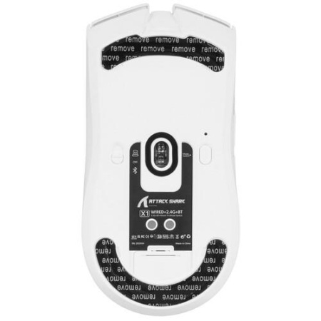 Мышь беспроводная/проводная Attack Shark X1 [SharkX1White] белый