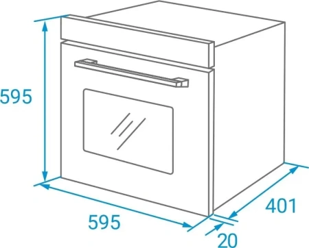 Духовой шкаф Weissgauff EOM 206 BM черный