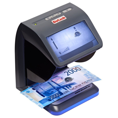 Детектор банкнот Docash mini IR/UV/AS просмотровый мультивалюта