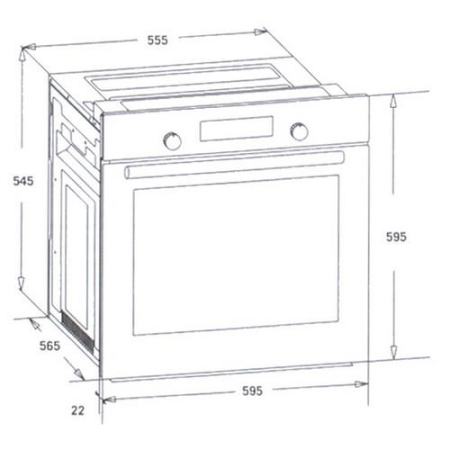 Электрический духовой шкаф Simfer B6EM56016 серебристый